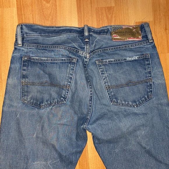 Ralph Lauren Denim & Supply Straight Leg Distressed Men’s Jeans - Picture 4 of 11